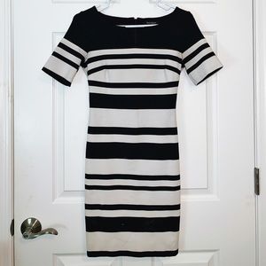 White House Black Market Striped Pencil Dress